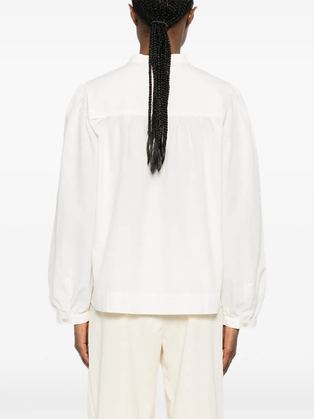 A.P.C. Gesmockte blouse Wit