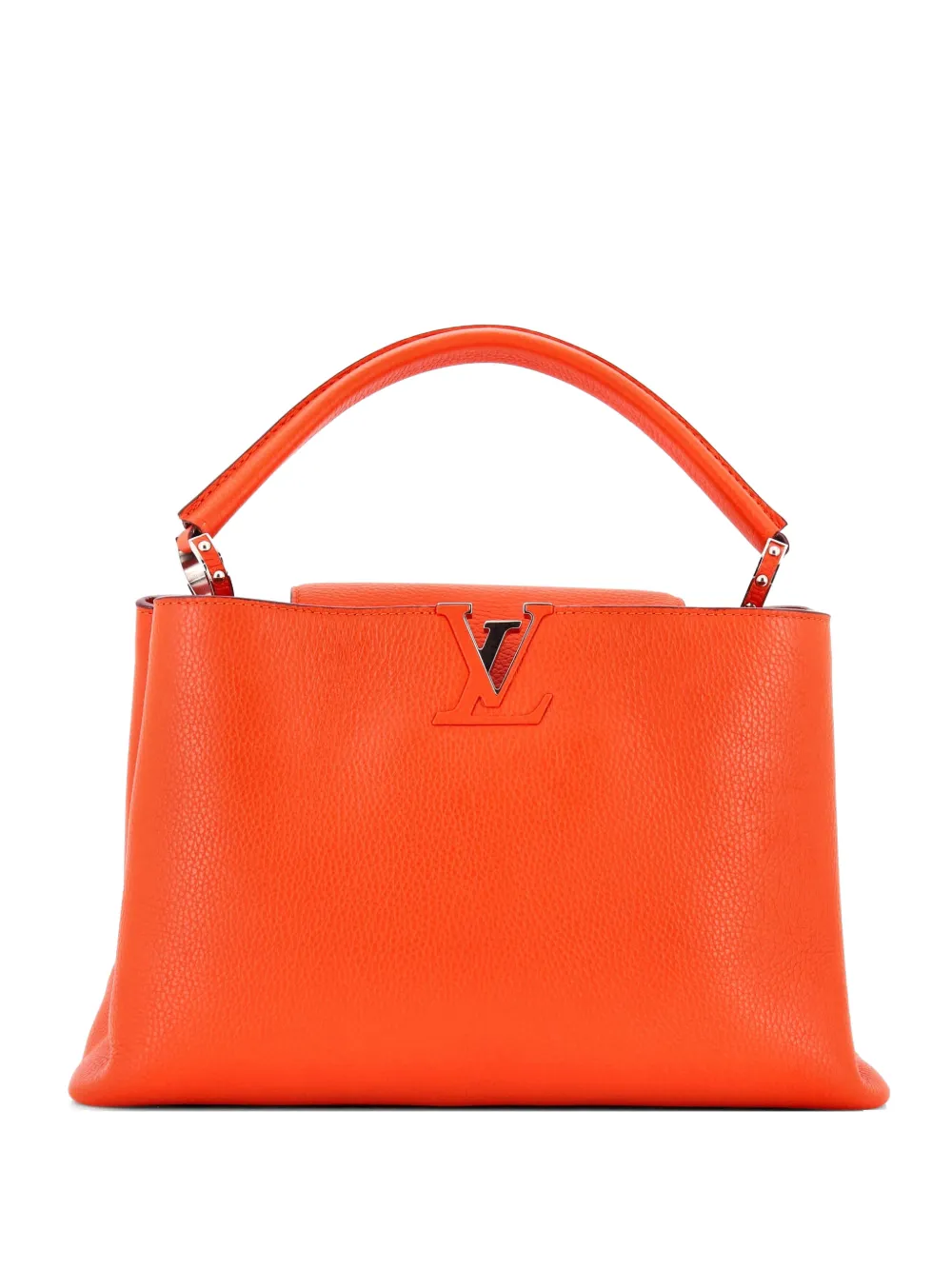 Louis Vuitton Pre-Owned Capucines Bag Leather GM satchel - Arancione