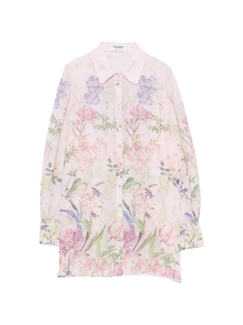 Charo Ruiz Ibiza floral-print puff-sleeve shirt
