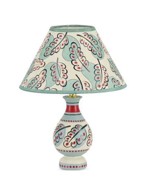 CRESSIDA BELL paisley leaf vase-shaped lamp