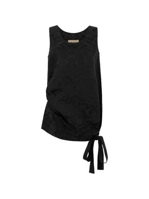 Uma Wang jacquard-pattern draped top