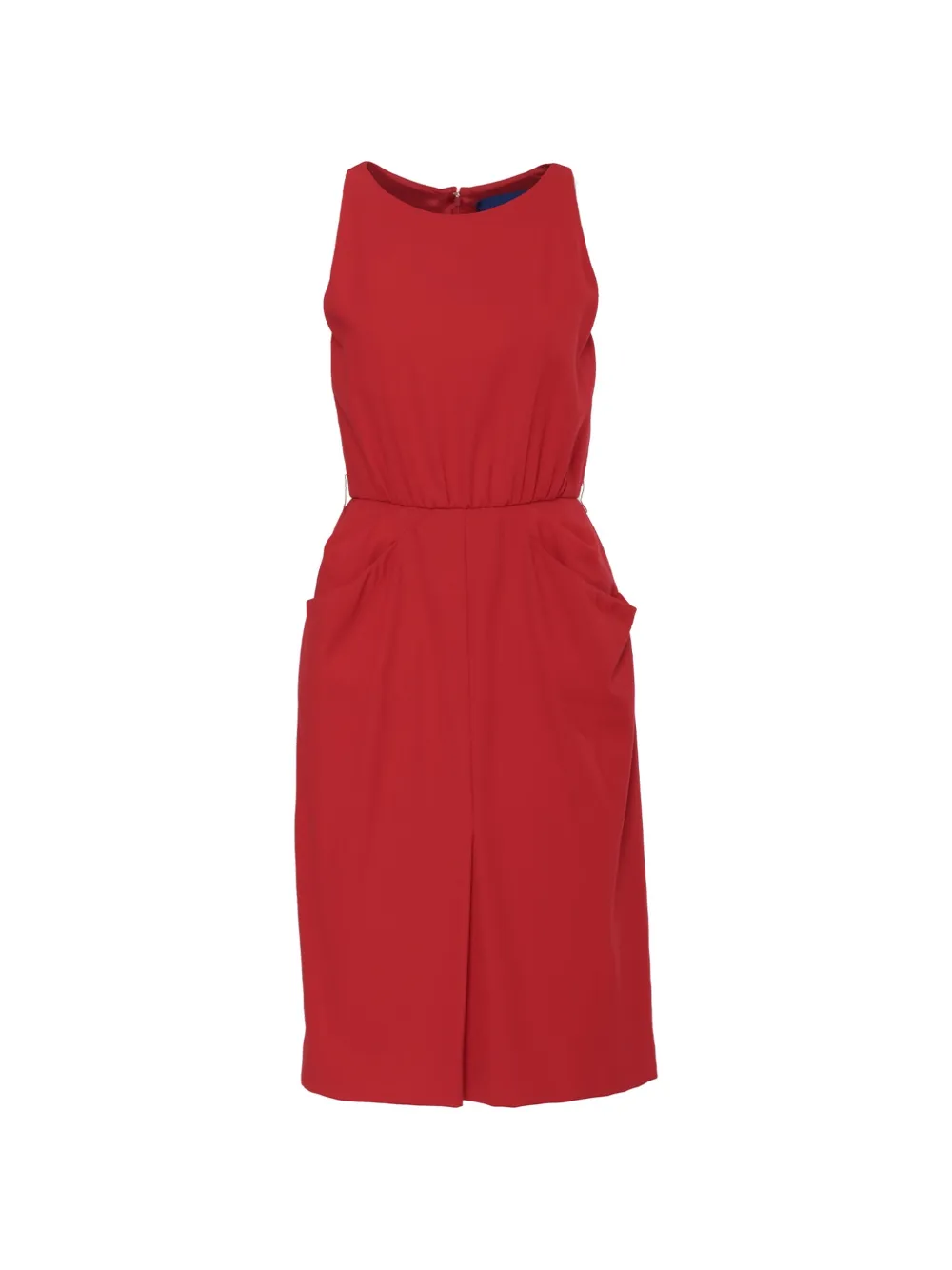 Carolyne Roehm sleeveless pocket-detail dress - Rosso