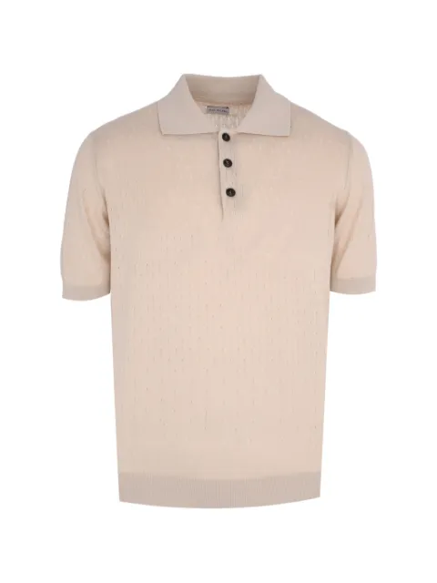 Pal Zileri open-knit cotton polo shirt