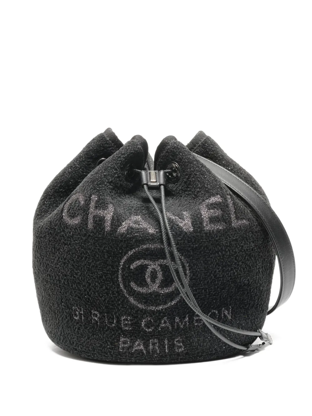 CHANEL Pre-Owned 2019 Deauville drawstring shoulder bag - Schwarz