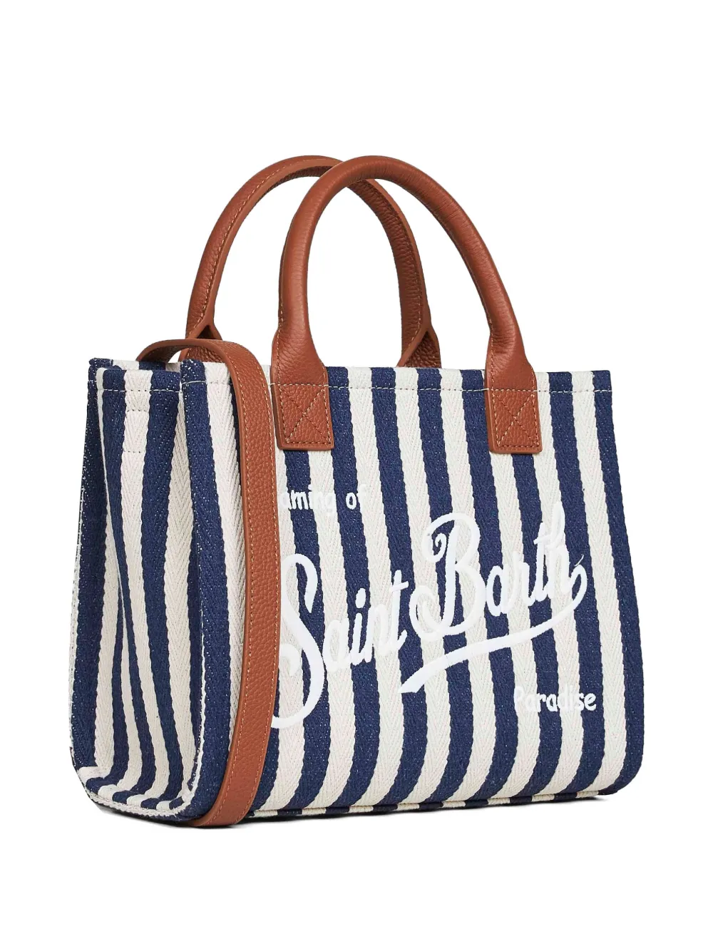 MC2 Saint Barth Vanity midi-shopper met geborduurd logo Blauw