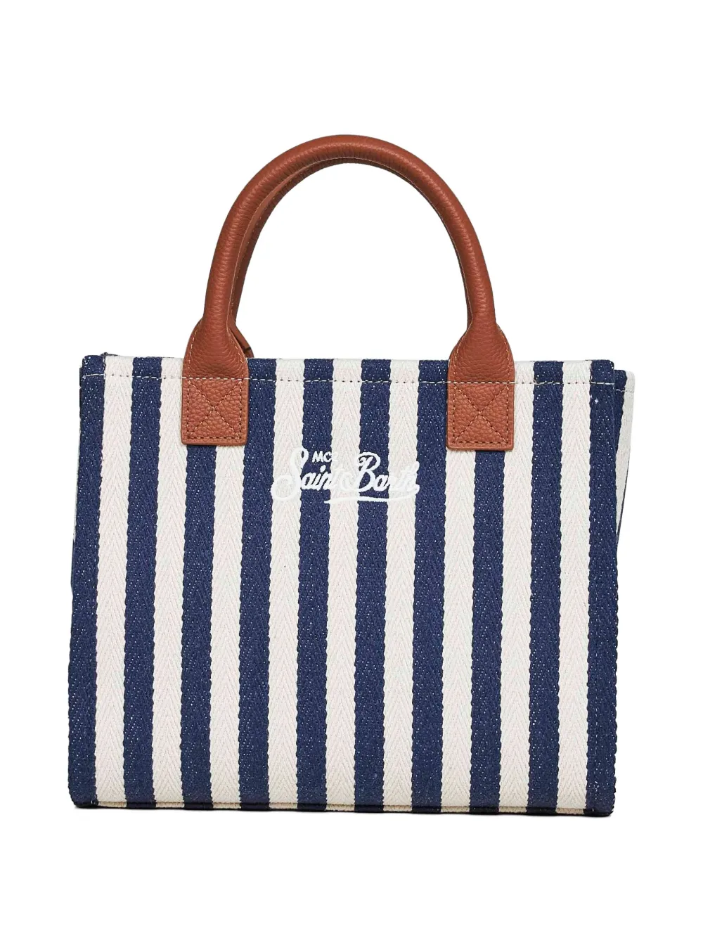 MC2 Saint Barth Vanity midi-shopper met geborduurd logo Blauw
