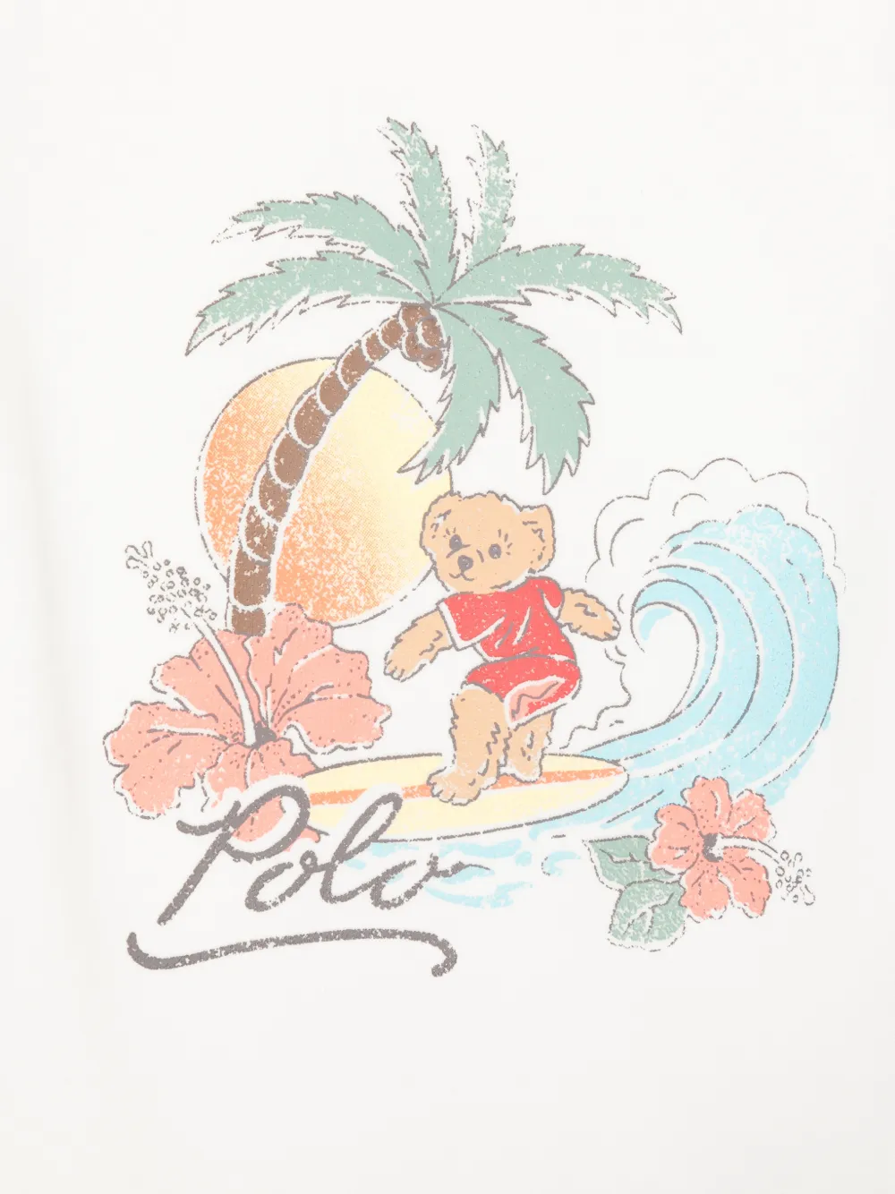 POLO RALPH LAUREN KIDS The North Shore romperset met print Beige