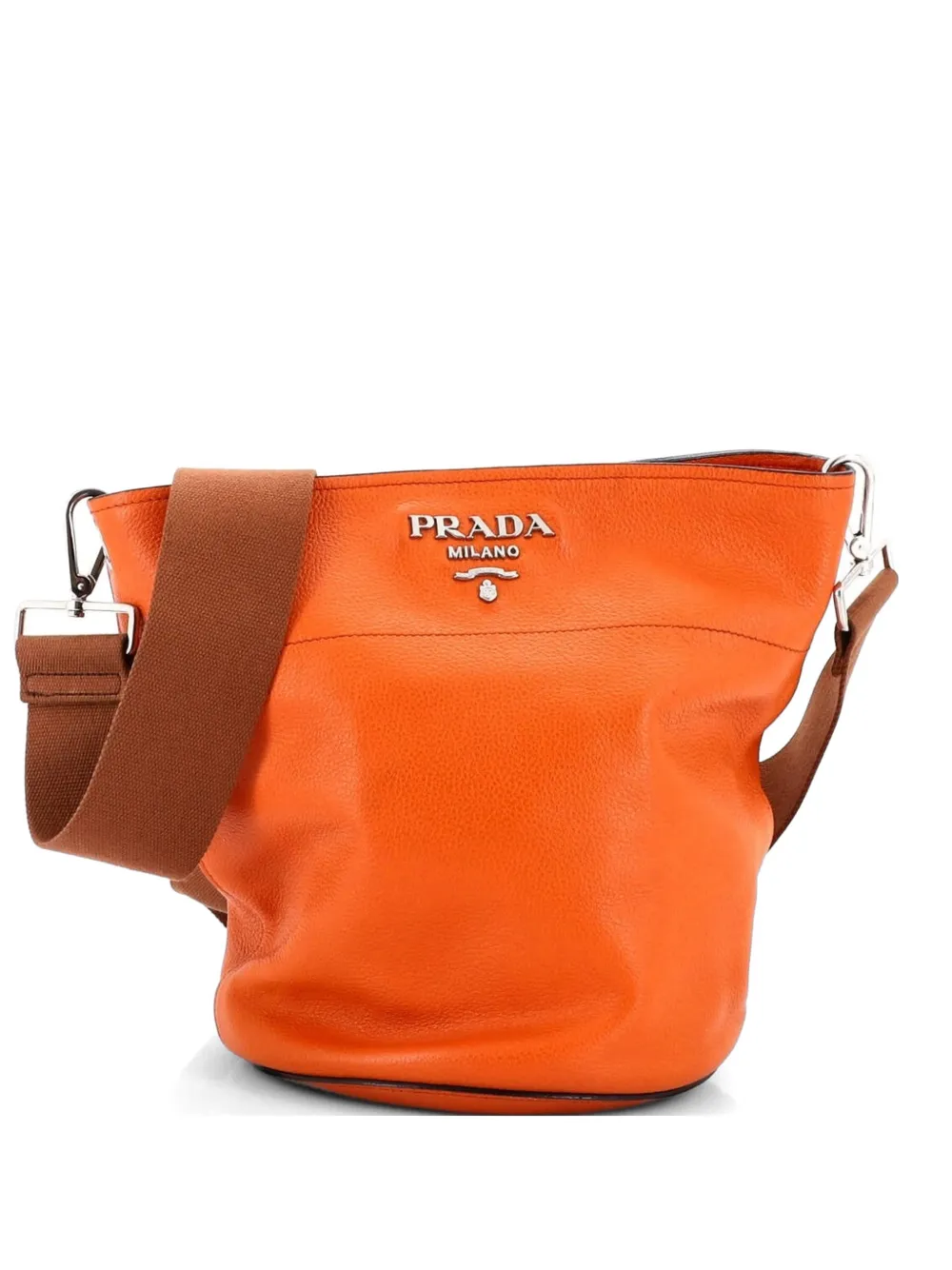 Prada Pre-Owned Messenger Bag Vitello Daino Small bucket bag - Arancione