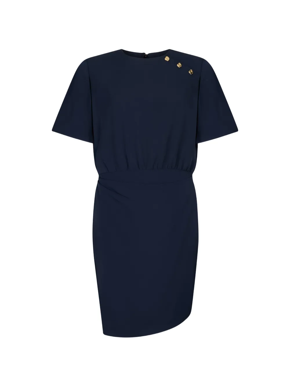 LIU JO button-embellished asymmetrical dress - Blu