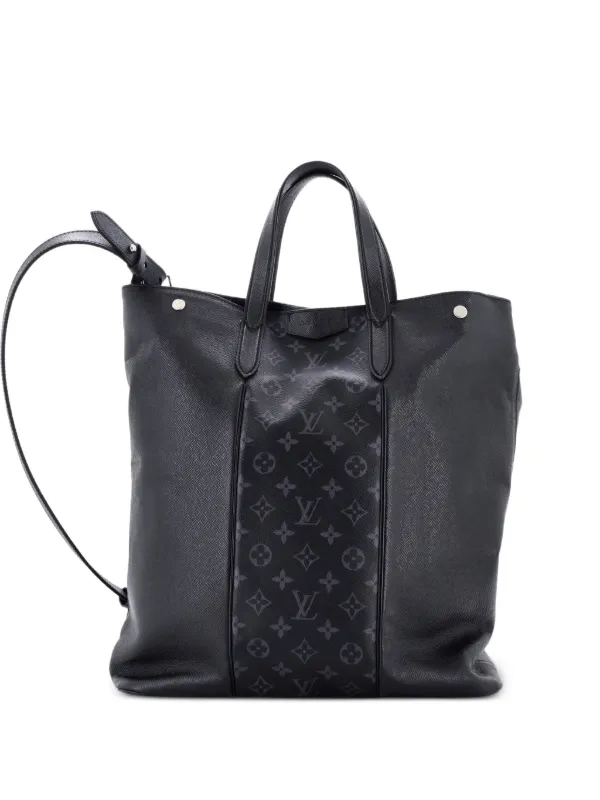 Louis Vuitton Pre-owned City Monogram Taigarama Tote Bag in Black
