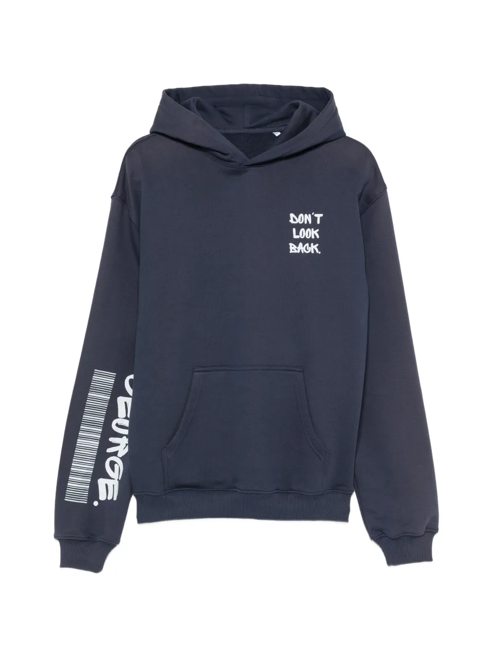 GEORGE. graphic-print hoodie - Blu