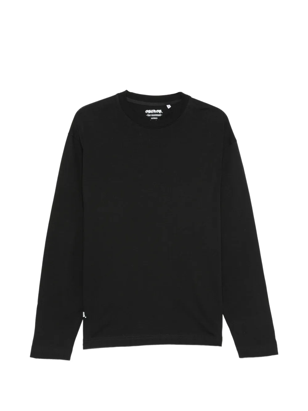 GEORGE. long-sleeve cotton T-shirt - Nero