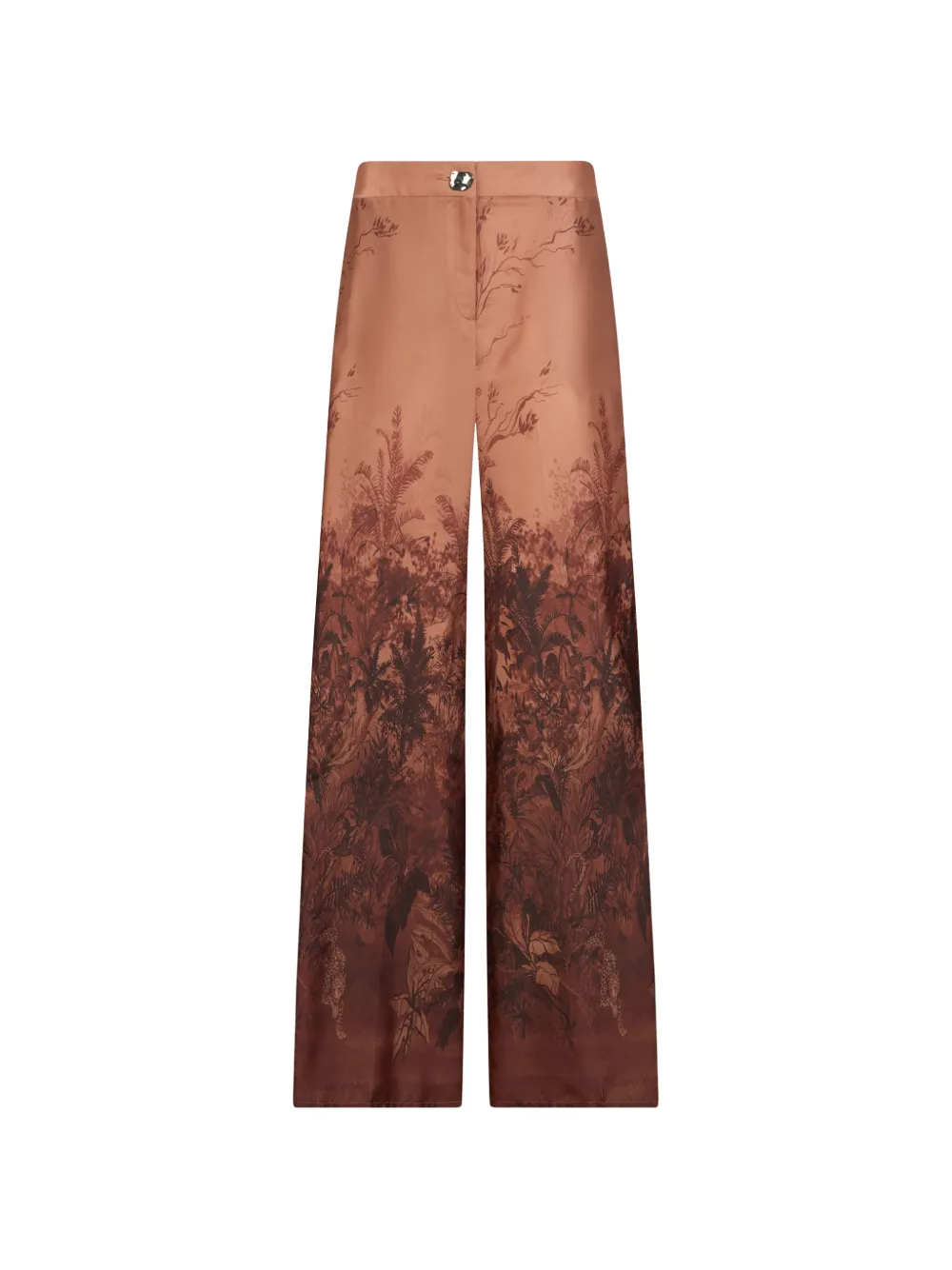 LIU JO printed twill palazzo pants - Nude