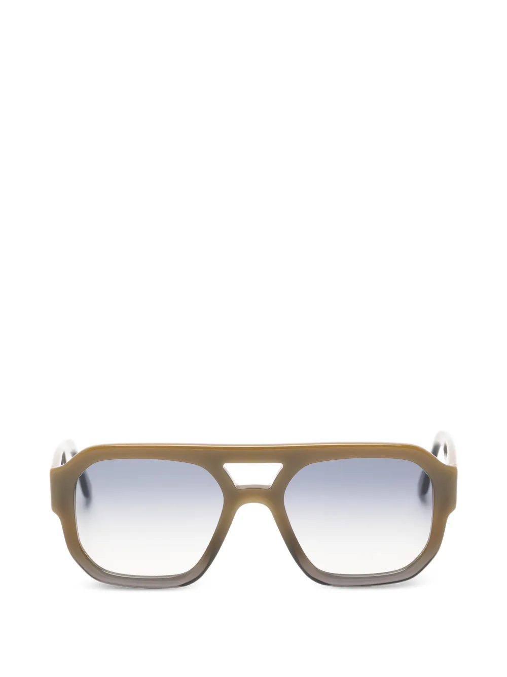 Andy Wolf Dandelion geometric-frame sunglasses - Verde