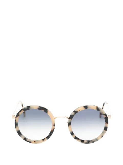 Andy Wolf tortoiseshell-effect round-frame sunglasses