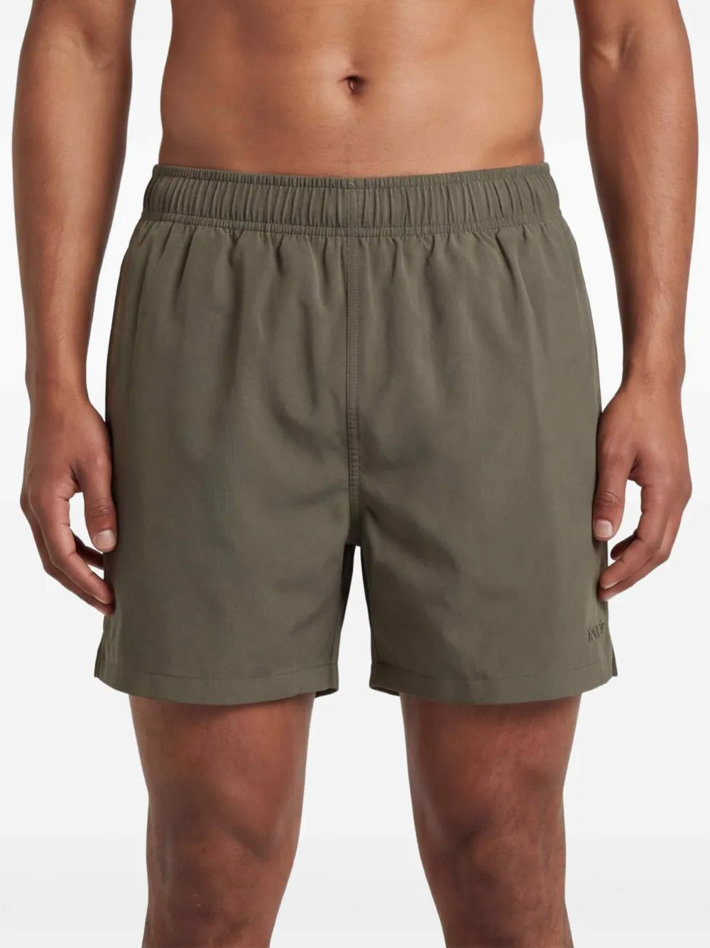 NN07 Holiday zwembroek met geborduurd logo Groen