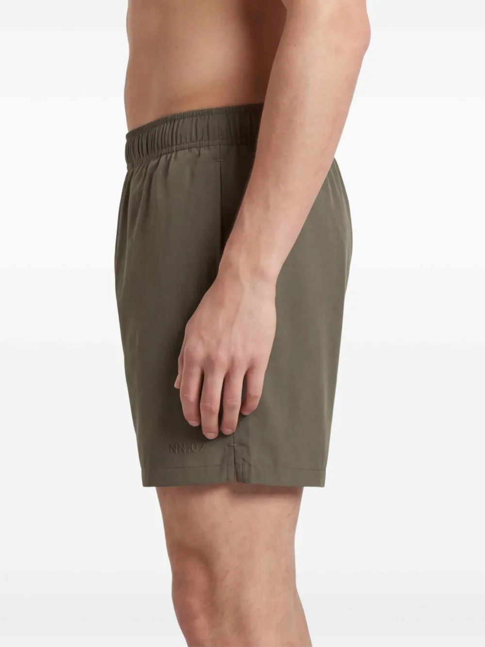 NN07 Holiday zwembroek met geborduurd logo Groen