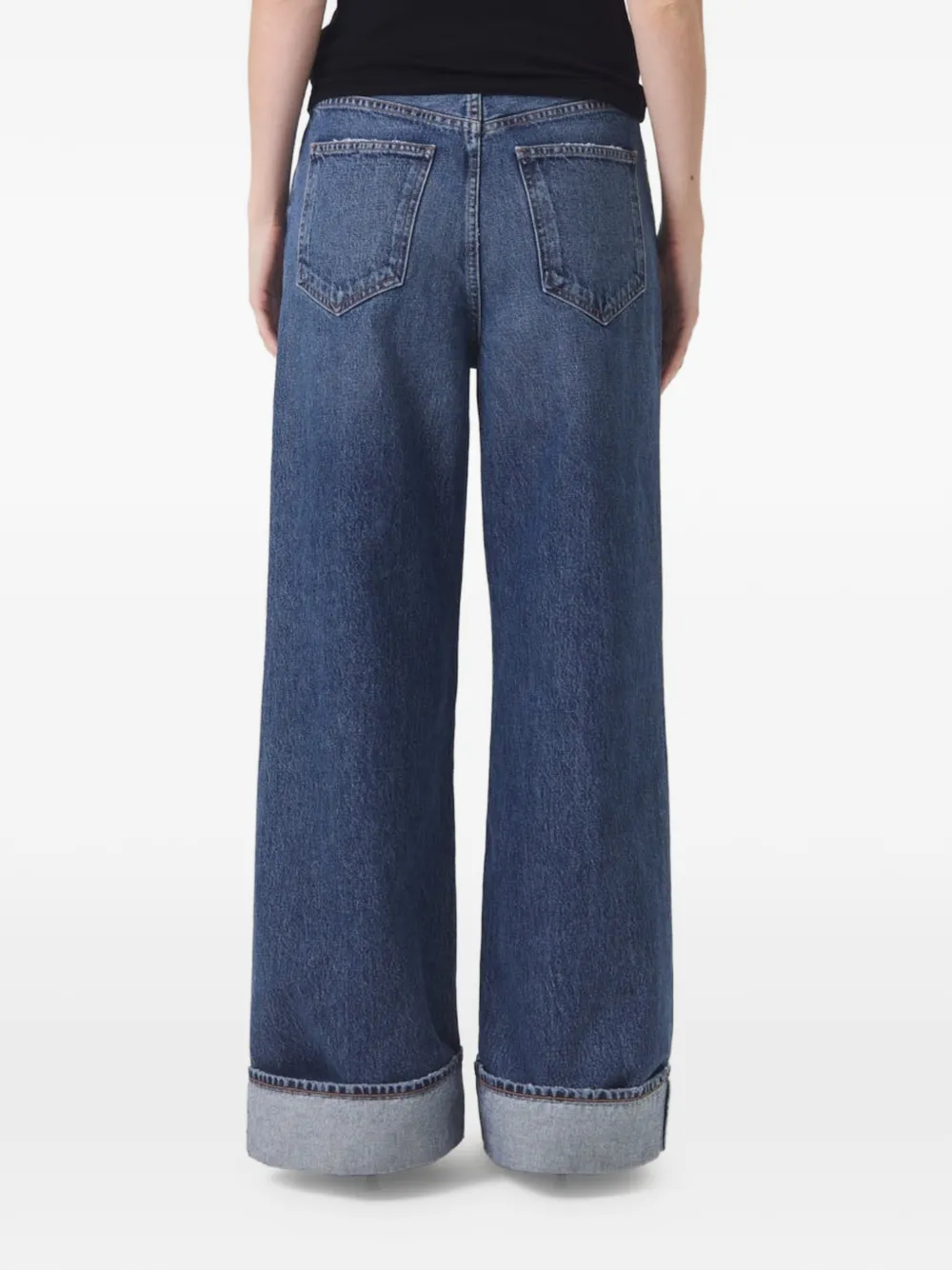 AGOLDE Control jeans met omgeslagen pijpen Blauw