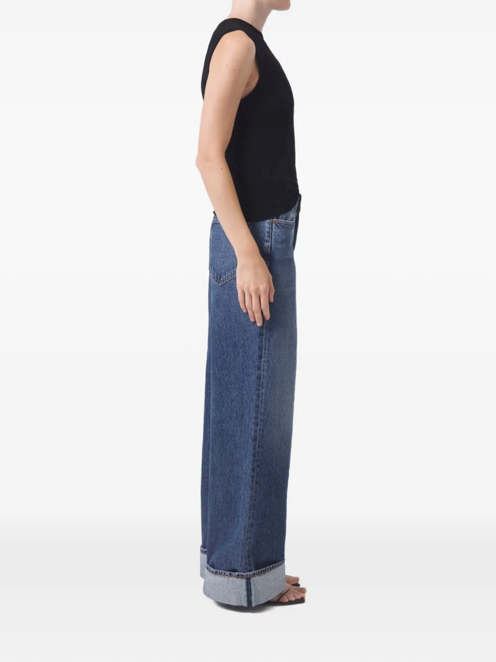 AGOLDE Control jeans met omgeslagen pijpen Blauw