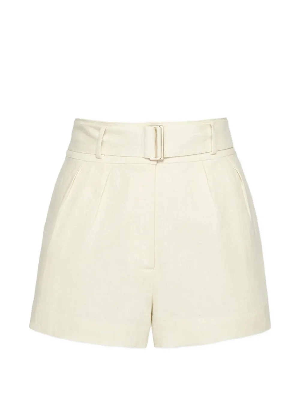 HEVRON Shorts Zinna con cintura - Toni neutri