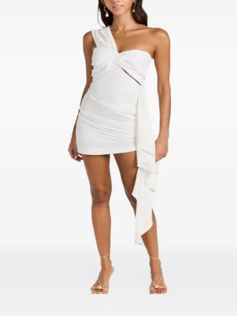 JBQ Solange one-shoulder twist-detail dress