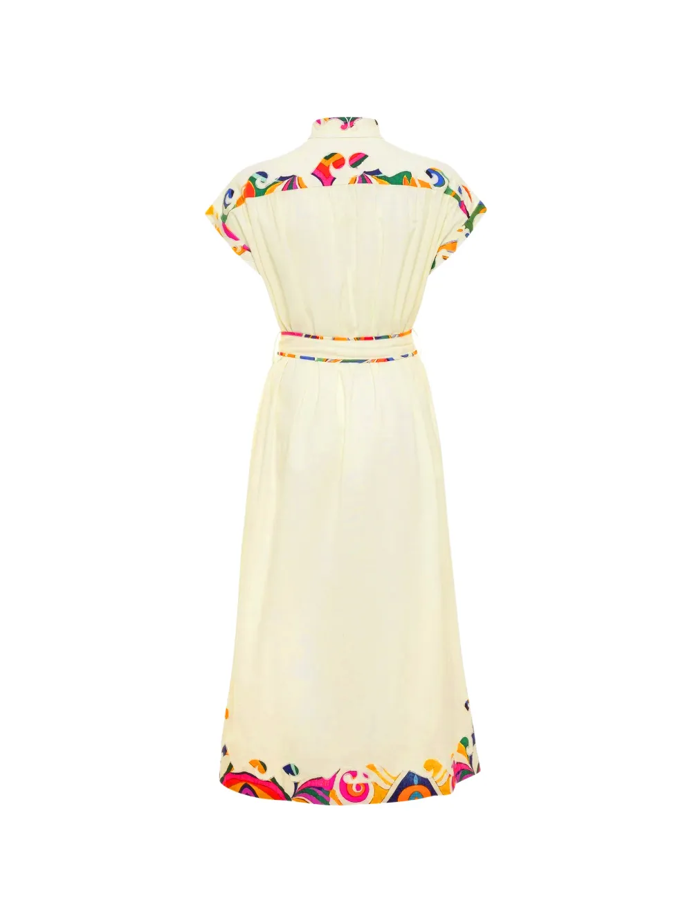 Carolina K Blousejurk met abstracte print Wit