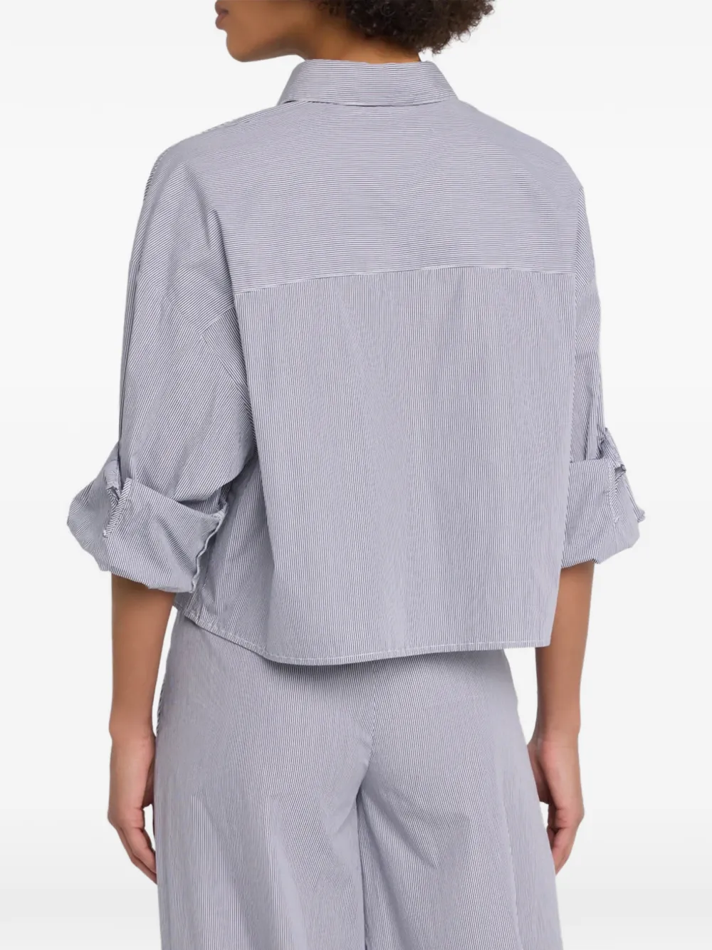 TWP Gestreept shirt Blauw