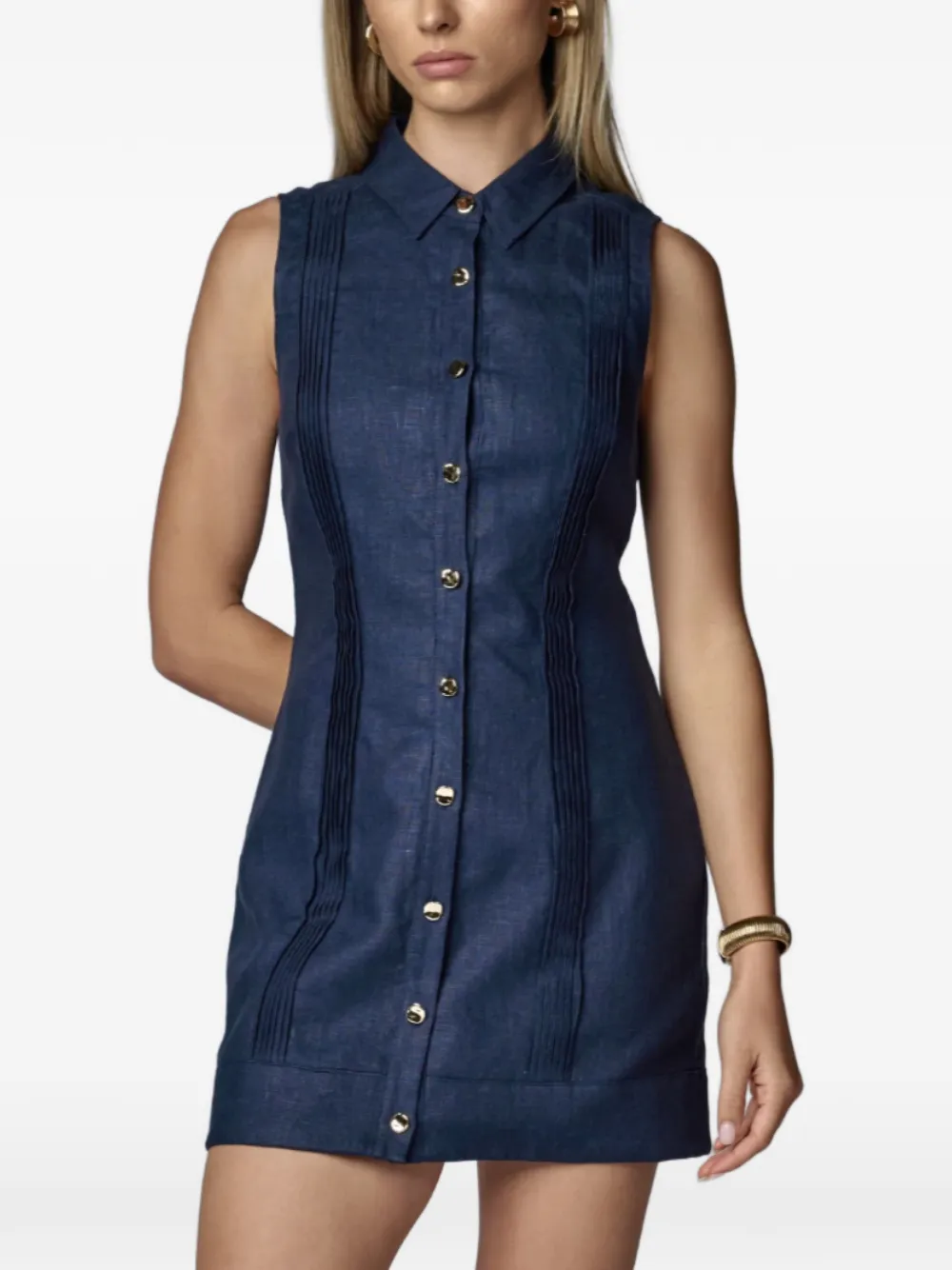 HEVRON Riva mini-jurk Blauw