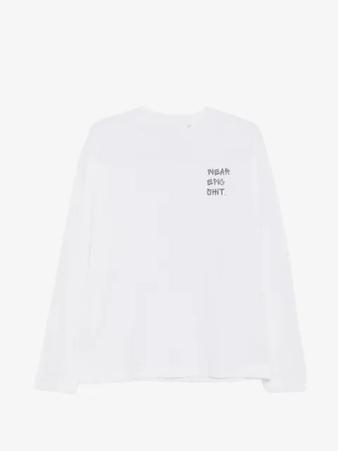 GEORGE. playera manga larga con logo estampado