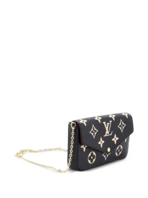 現行 ルイヴィトン モノグラム アンプラント フェリシー バイカラー ショルダー Louis Vuitton Pre-Owned フェリシー ポシェット バイカラーモノグラム