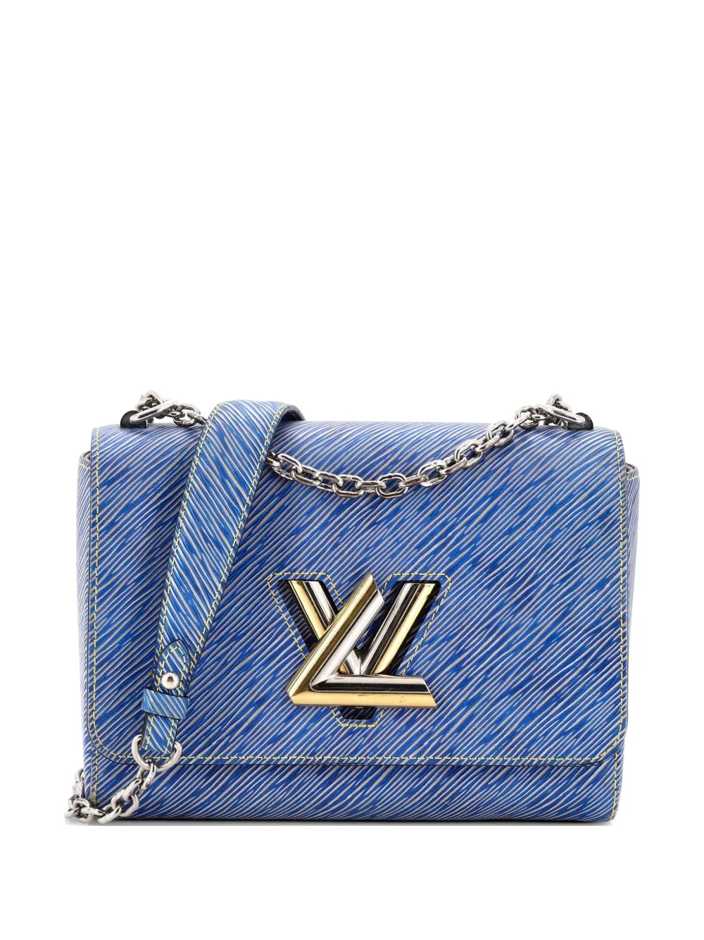 Louis Vuitton Pre-Owned Twist Handbag Epi Leather MM crossbody bag - Blue