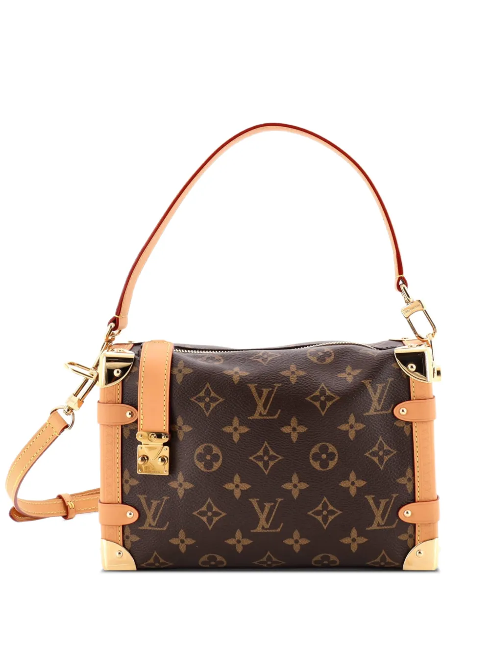 Louis Vuitton Pre-Owned Side Trunk Handbag Monogram Canvas MM satchel - Marrone