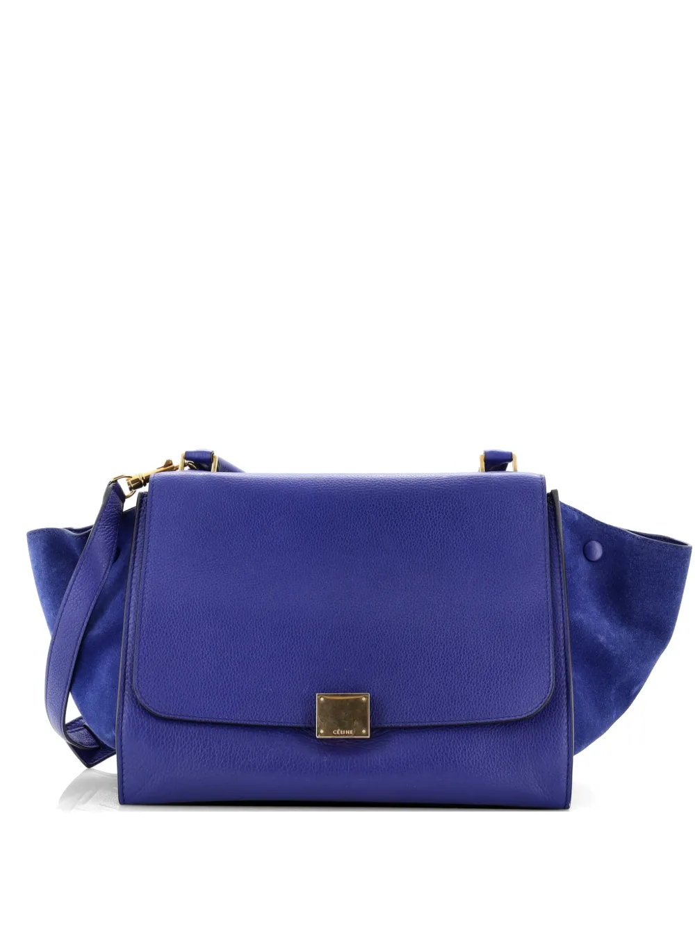 Celine Pre-Owned Borsa a tracolla Trapeze media in pelle - Blu
