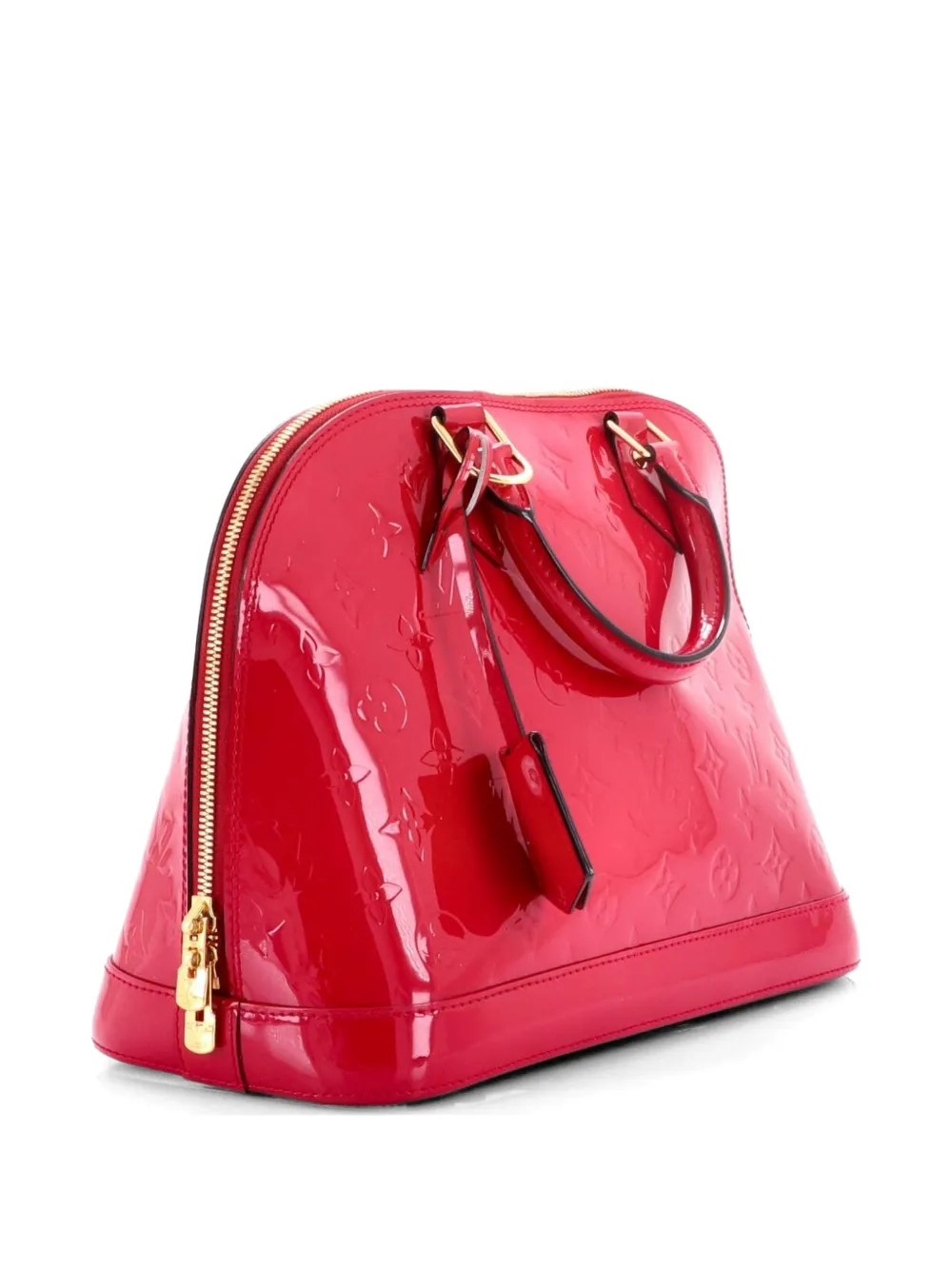 Louis Vuitton Pre-owned Alma Handbag Monogram Vernis PM Satchel in Pink, view 3