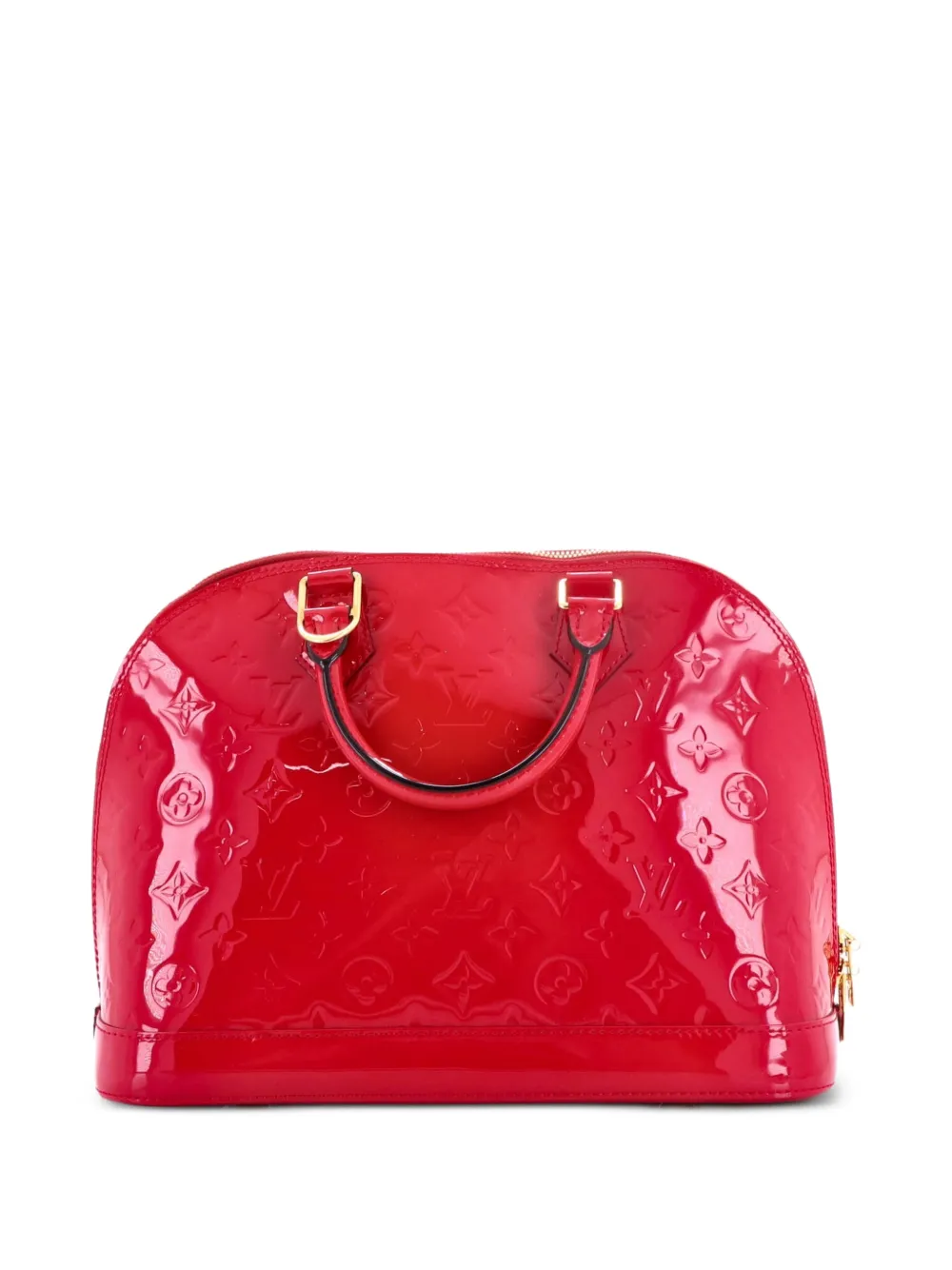 Louis Vuitton Pre-owned Alma Handbag Monogram Vernis PM Satchel in Pink, view 2