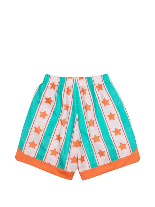 JELLYMALLOW スタープリント メッシュ ショートパンツ | ホワイト