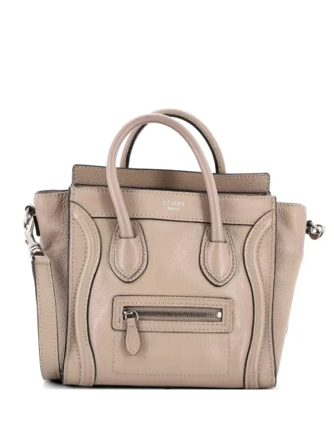 Celine Pre-Owned Luggage Bag Grainy Leather Nano crossbody bag