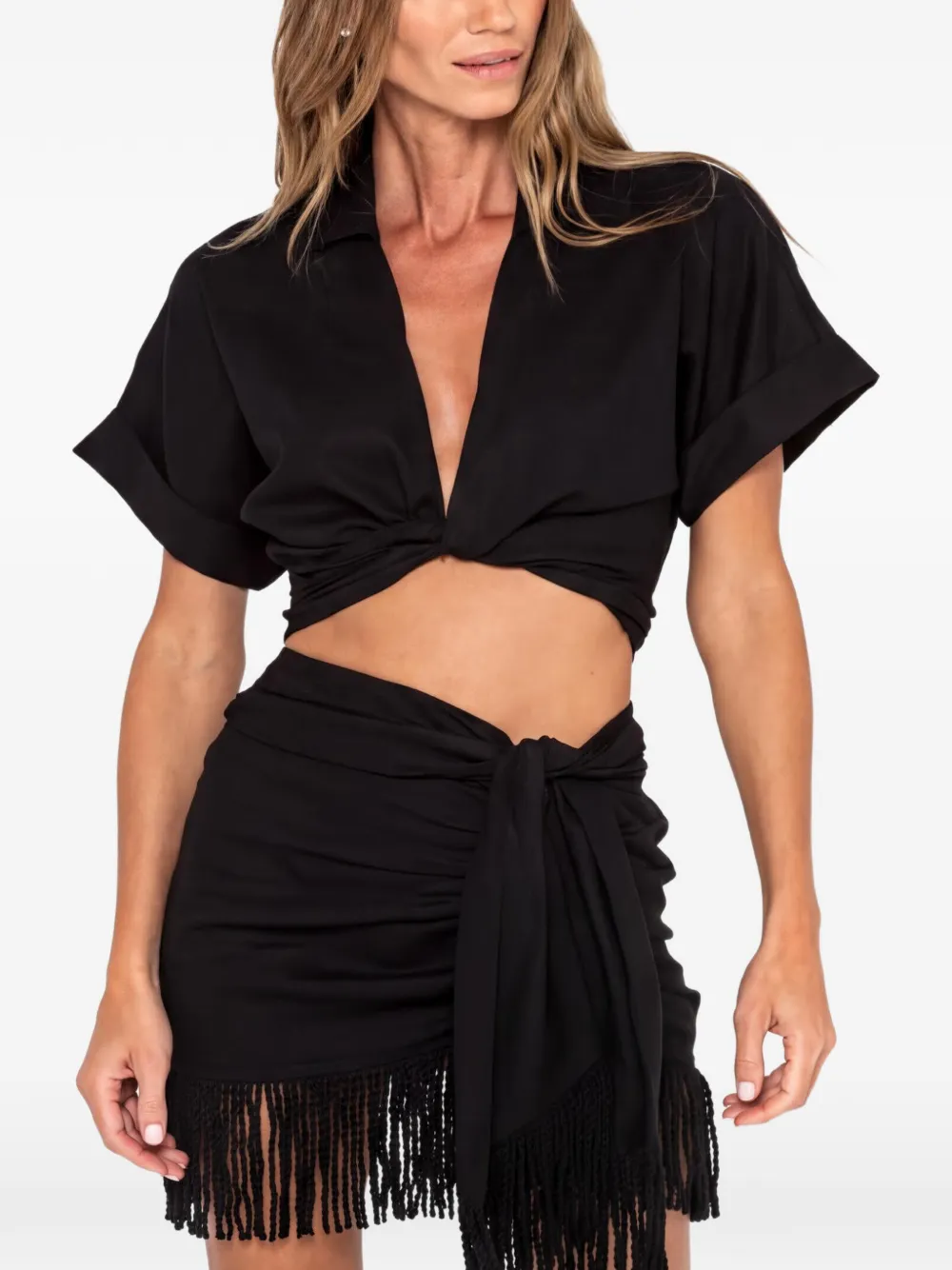 JBQ Top Chiara crop - Nero
