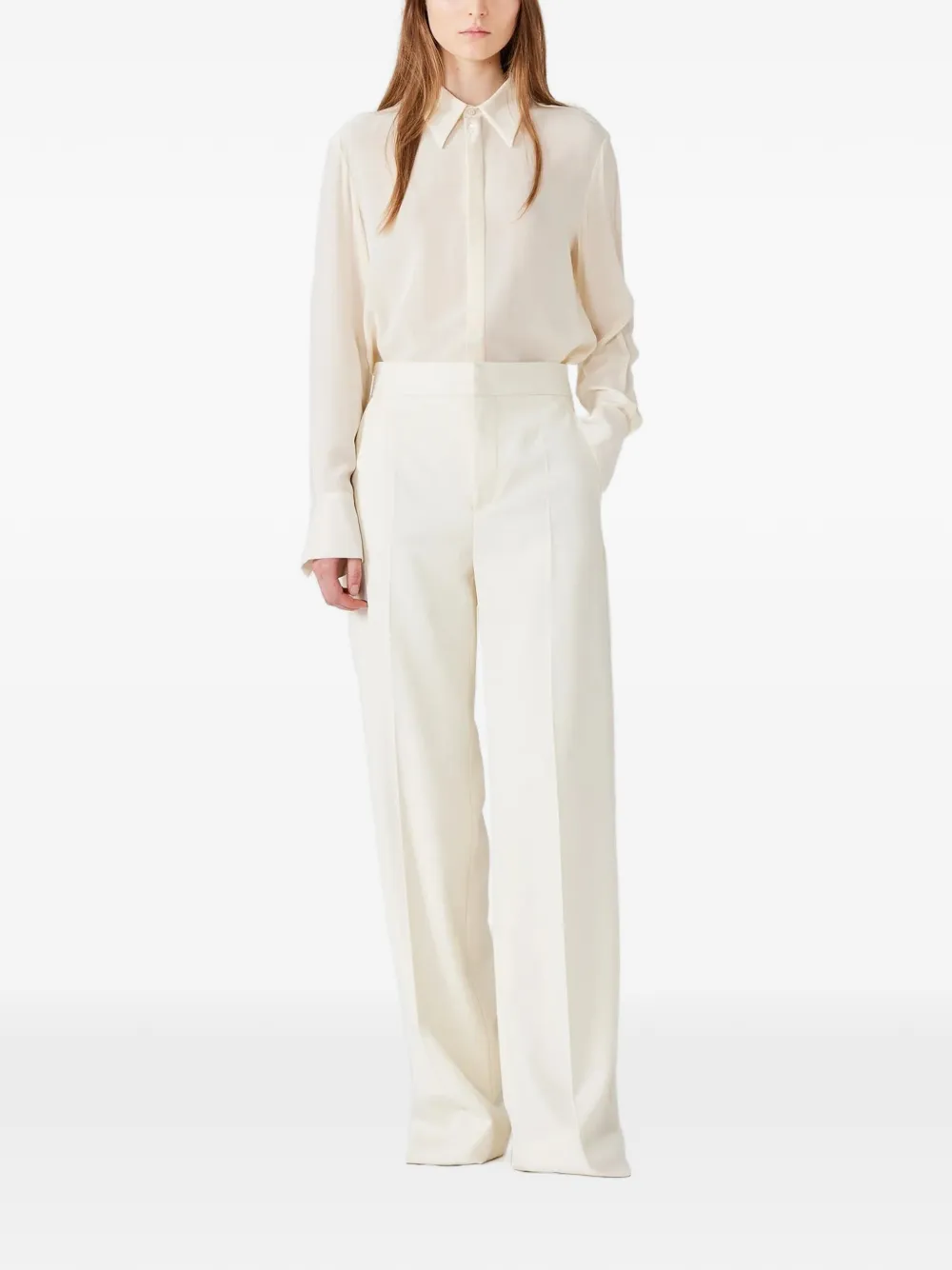 SA SU PHI Petit blouse met lange mouwen Beige