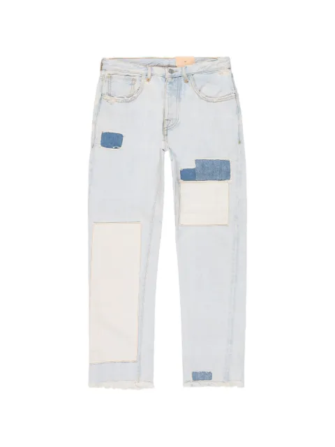 Fortela patchwork-detail regular jeans