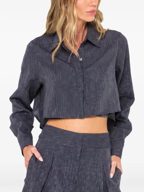 JBQ rennick striped open-back shirt