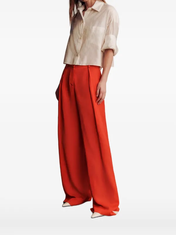Twp Striped Cropped Shirt in Neutrals