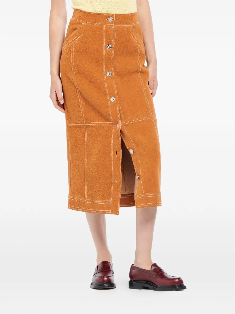 Barrie Rok met knoopsluiting Bruin