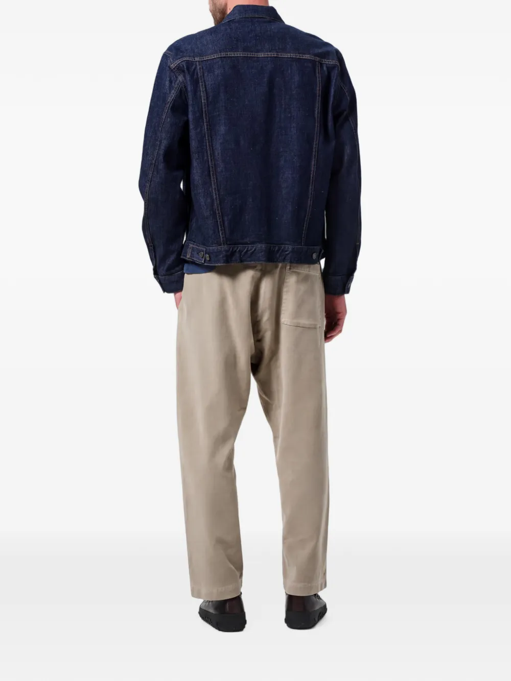 Citizens of Humanity Après straight broek met elastische taille Beige
