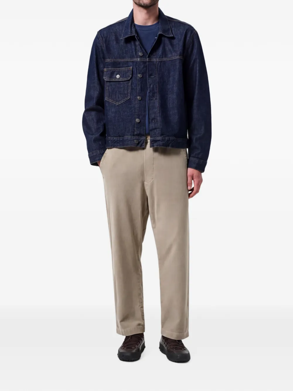 Citizens of Humanity Après straight broek met elastische taille Beige