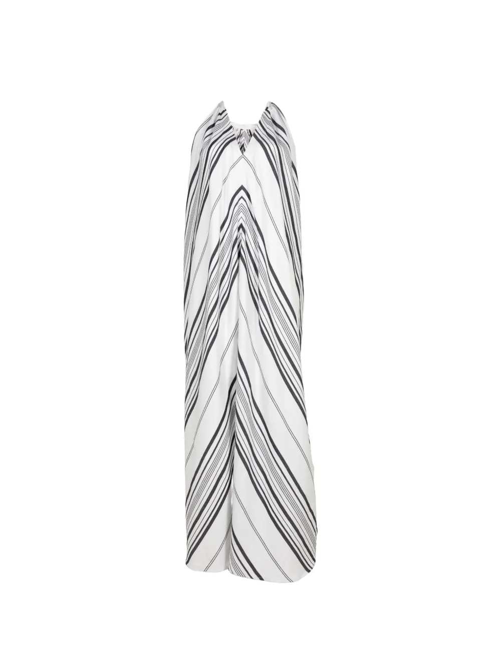 Marrakshi Life striped halterneck maxi dress · S