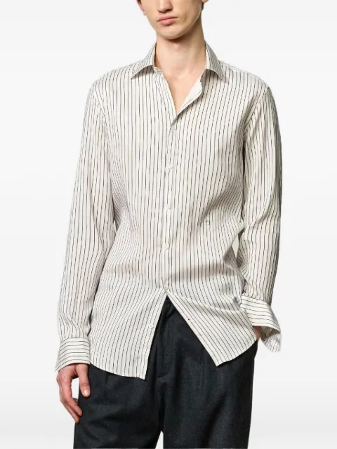 Massimo Alba Genova vertical-stripe shirt