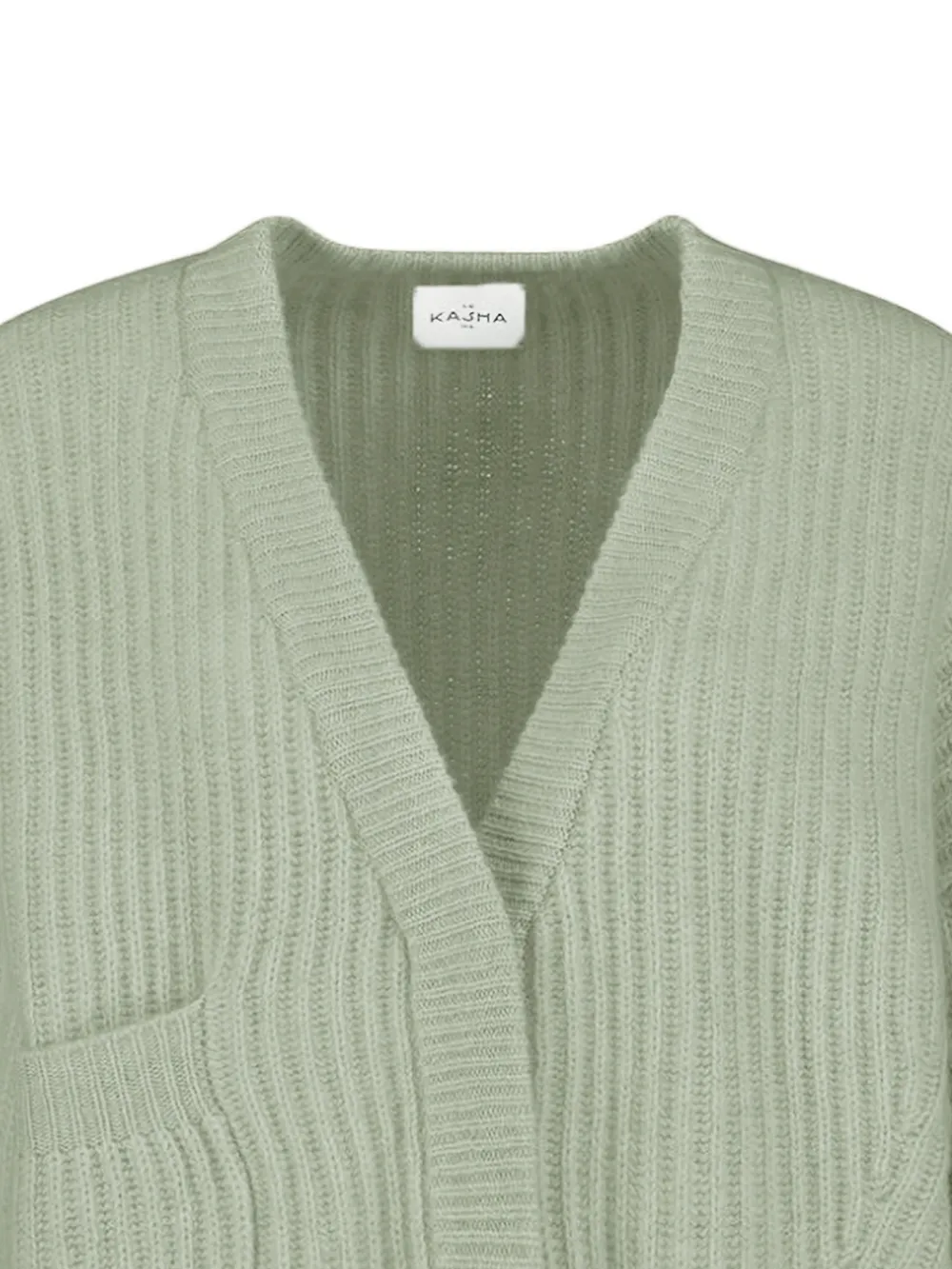 Le Kasha Monaco ribgebreid vest Groen