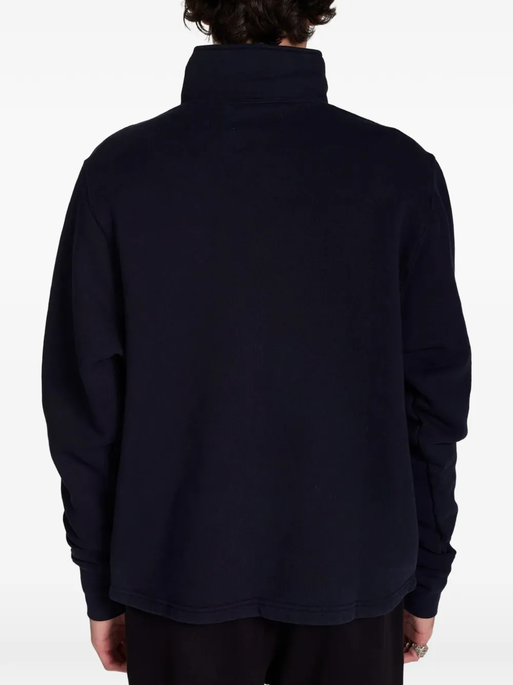  Les Tien Maglione Con Zip - Blu 