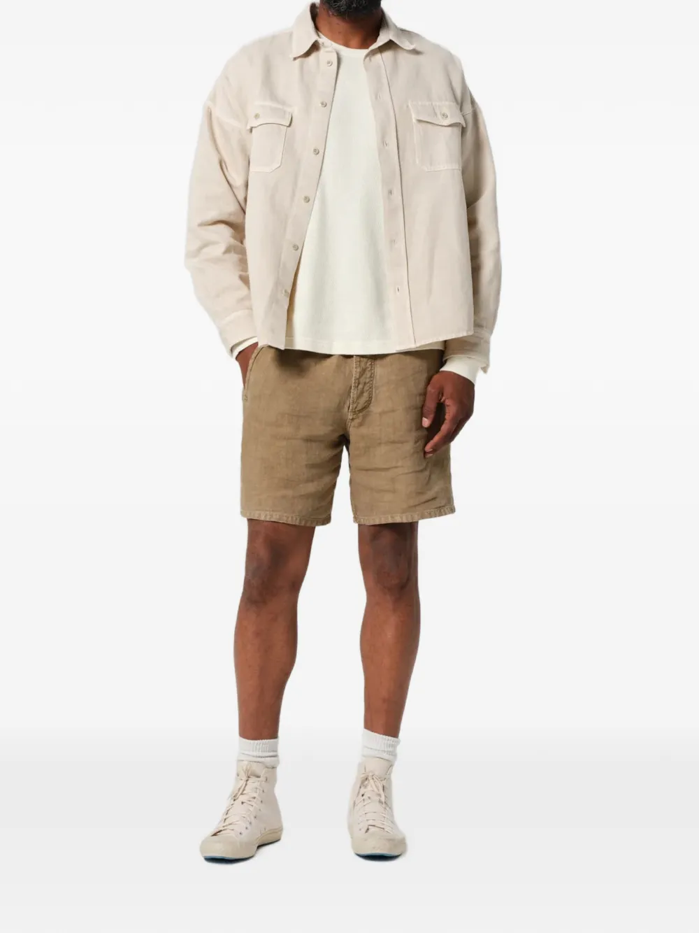 Citizens of Humanity Shorts met trekkoord Beige